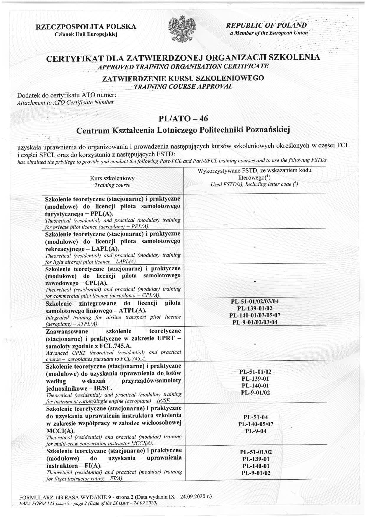 Certyfikat ATO - str.2